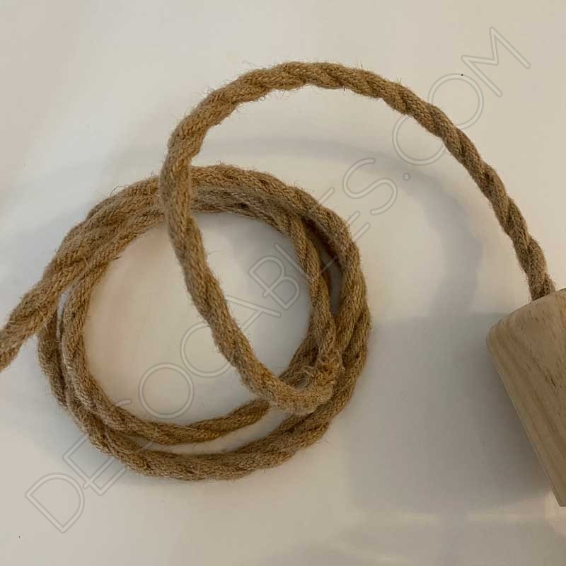 Lámpara colgante de cuerda de cáñamo trenzada Lámpara colgante de cuerda de cáñamo trenzada