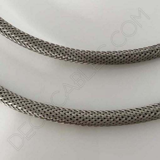 Cable eléctrico forrado de malla metálica 3x0.75 (Plata) 4 cable eléctrico forrado de malla metálica 3x0.75