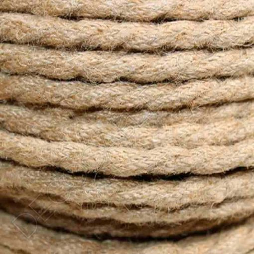 Cable de cuerda de cáñamo de 3 hilos (3x0,75mm²) 4 cable trenzado de cuerda de cáñamo