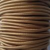 Cable textil eléctrico (champagne) 4 Cable eléctrico textil color champagne