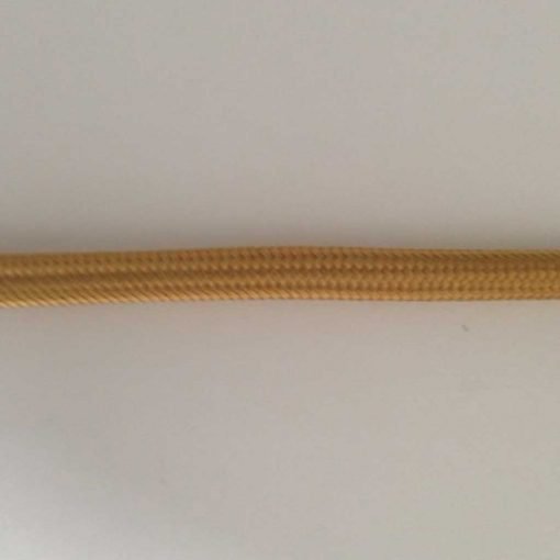 Cable textil eléctrico (champagne) 2 Cable eléctrico textil color champagne