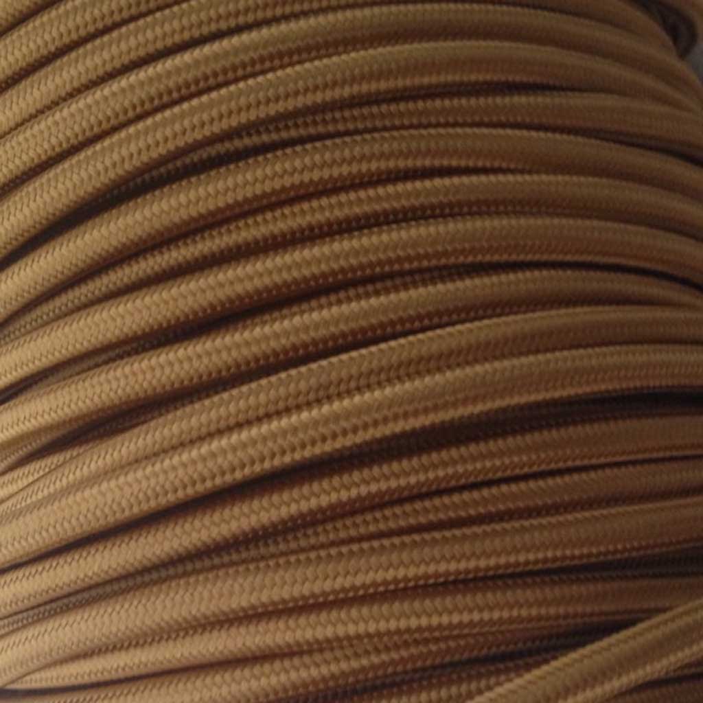 Cable eléctrico textil color champagne Cable eléctrico textil color champagne