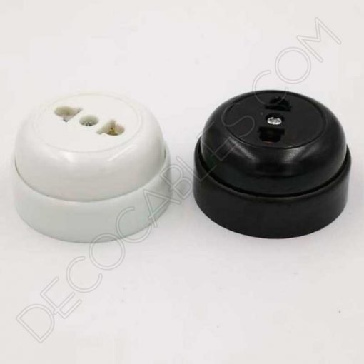 Enchufe de superficie Retro Vintage 2 Enchufe superficie Retro vintage