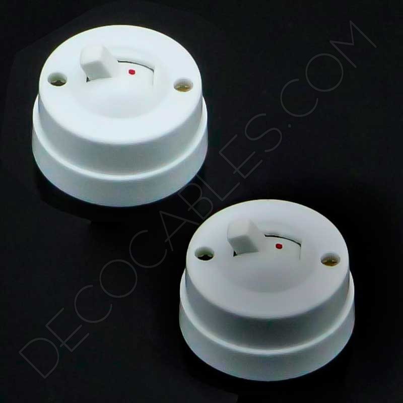 Interruptor de superficie estilo retro vintage en baquelita Interruptor de superficie estilo retro vintage en baquelita