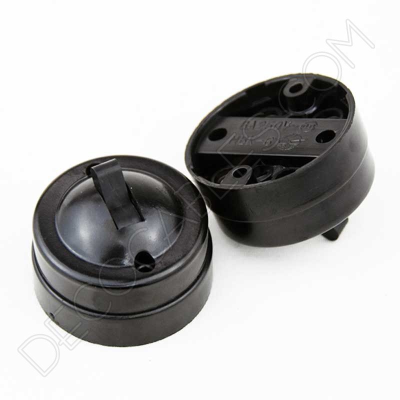 Interruptor de superficie estilo retro vintage en baquelita Interruptor de superficie estilo retro vintage en baquelita