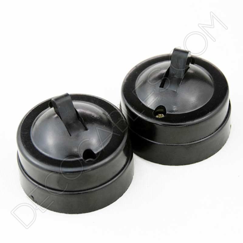 Interruptor de superficie estilo retro vintage en baquelita Interruptor de superficie estilo retro vintage en baquelita