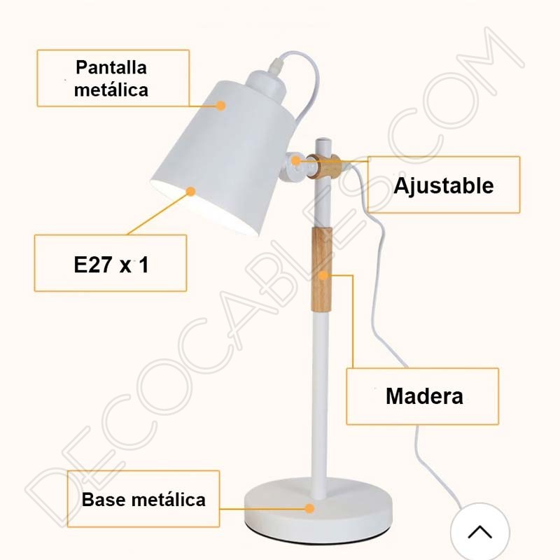 Flexo lámpara de escritorio estilo nórdico modelo simply Flexo lámpara de escritorio estilo nórdico modelo simply