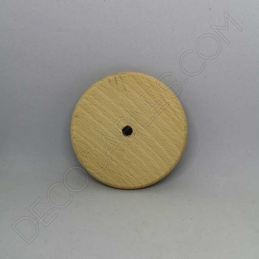 Disco circular de madera para cables y lámparas colgantes 2 Platillo disco de madera para cable de lámparas