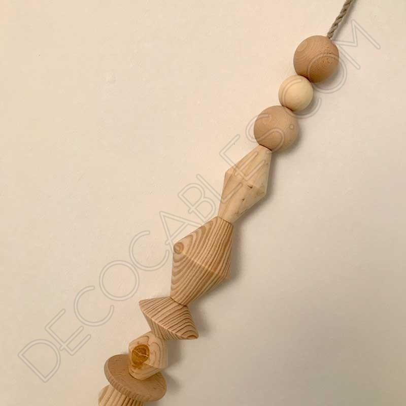 Rombos de madera para cables de lámparas Rombos de madera para cables de lámparas