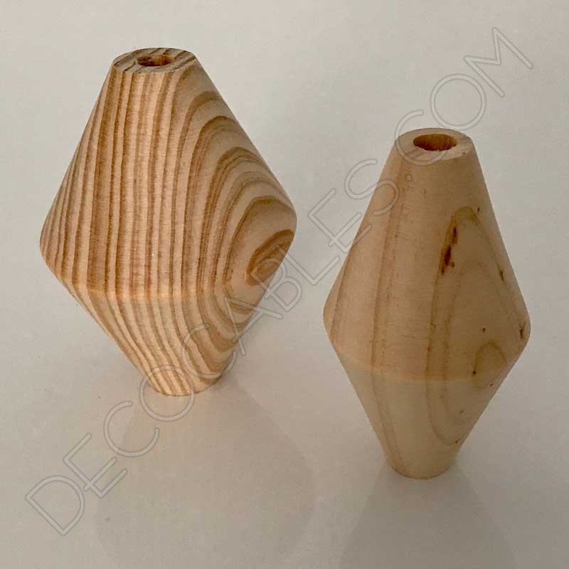 Rombos de madera para cables de lámparas Rombos de madera para cables de lámparas
