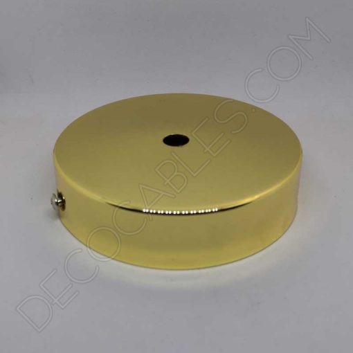 Soporte de techo para lámparas metálico oro brillo