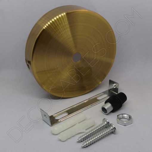 Soporte de techo para lámparas metálico oro nuevo