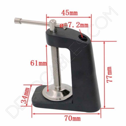 Sujeción para flexo de arquitecto metálico 10 Sujeción metálica para flexo arquitecto