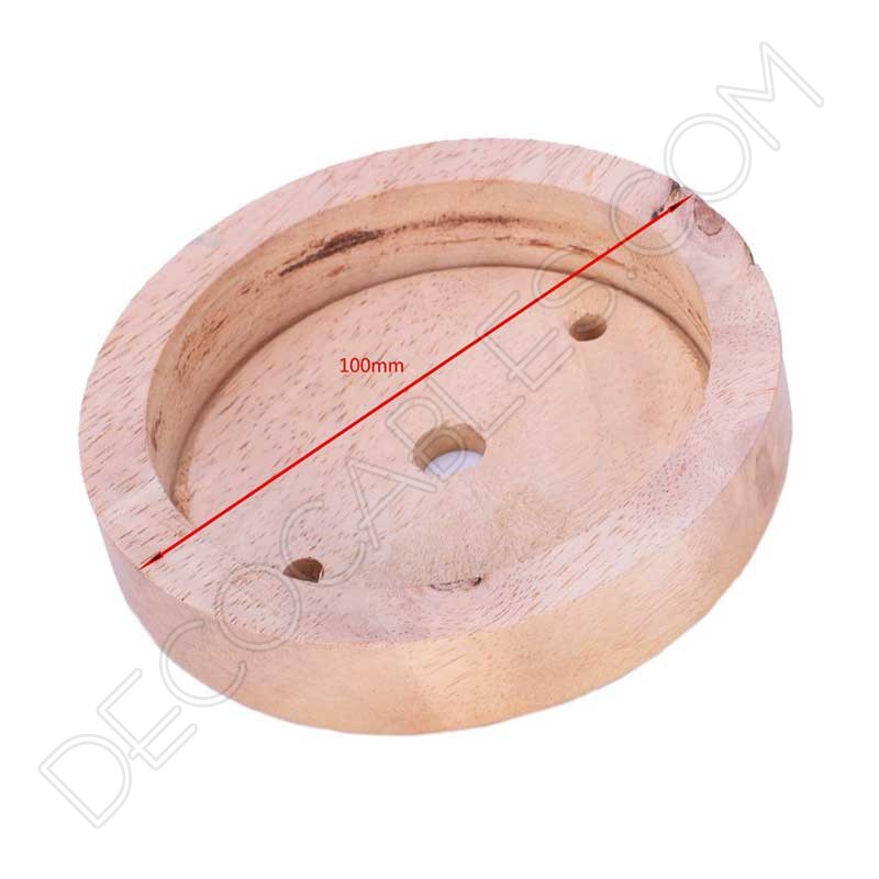 Soporte de techo para lámparas en madera de roblea-010 Soporte de techo para lámparas en madera de roblea-010