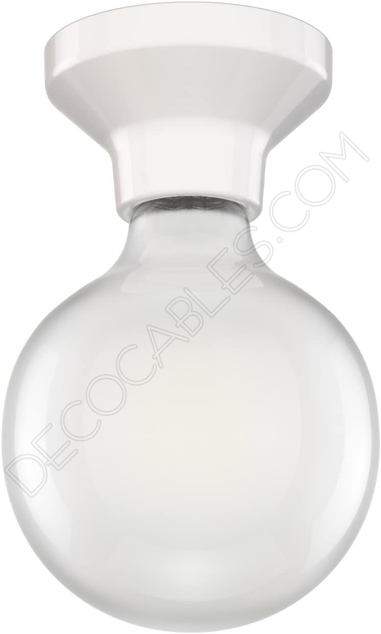 Portalámparas cerámica zócalo blanco modelo elektra Portalámparas cerámica zócalo blanco modelo elektra