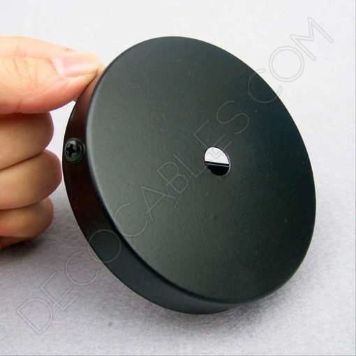 Soporte metálico para lámpara 1 orificio (diámetro 10 cm) 2 Soporte metálico de techo para lámpara