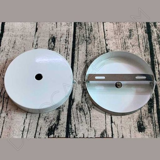 Soporte metálico para lámpara 1 orificio (diámetro 10 cm) 4 Soporte metálico de techo para lámpara