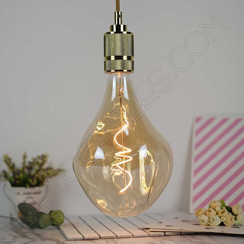Bombilla maxi ámbar filamento led modelo irregular Bombilla maxi ámbar filamento led modelo irregular
