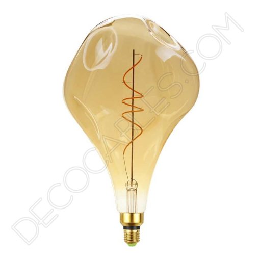 Bombilla maxi ámbar filamento led modelo irregular
