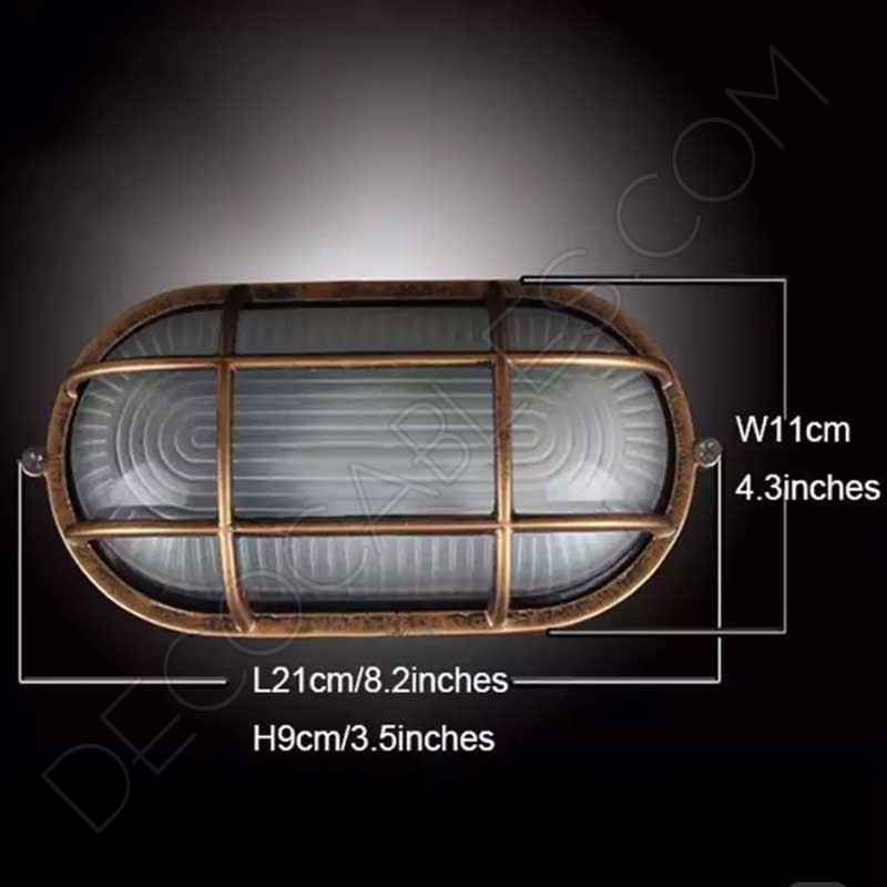 Lámpara aplique ojo de buey modelo industrial Lámpara aplique ojo de buey modelo industrial