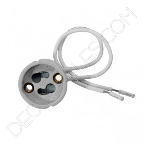 Portalámparas para casquillo GU10 3 Portalámparas para casquillos gu10