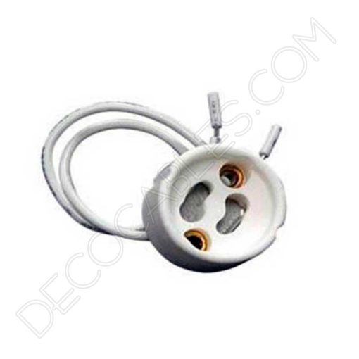 Portalámparas para casquillo GU10 2 Portalámparas para casquillos gu10