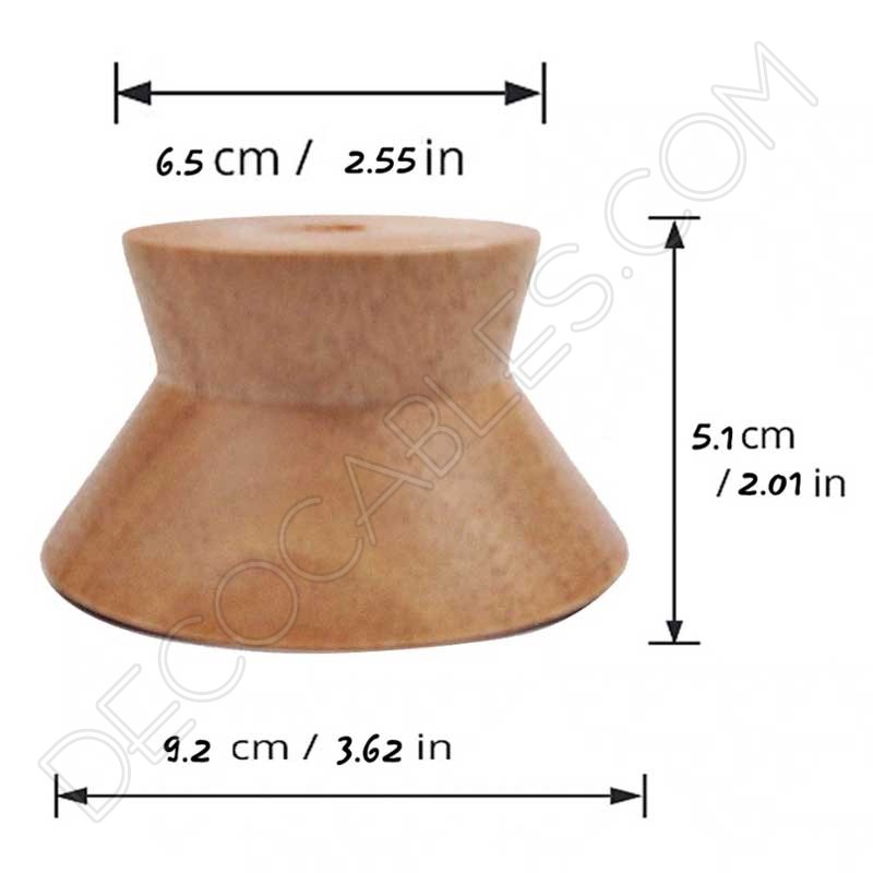 Cubre portalámparas de madera de haya especial para pantallas Cubre portalámparas de madera de haya especial para pantallas