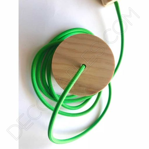 Lámpara Colgante de madera modelo cilindro (varios colores) 3 Lámpara colgante de madera modelo cilindro