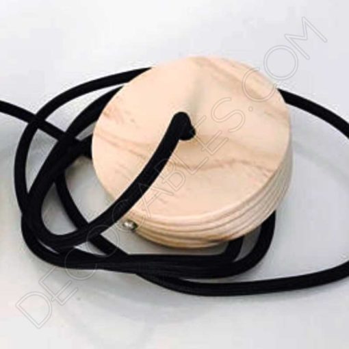 Lámpara Colgante de madera modelo cilindro (varios colores) 4 Lámpara colgante de madera modelo cilindro