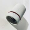 Portalámparas cerámico blanco sin pulir 11 Portalámparas cerámico industrial sin pulir casquillo E27