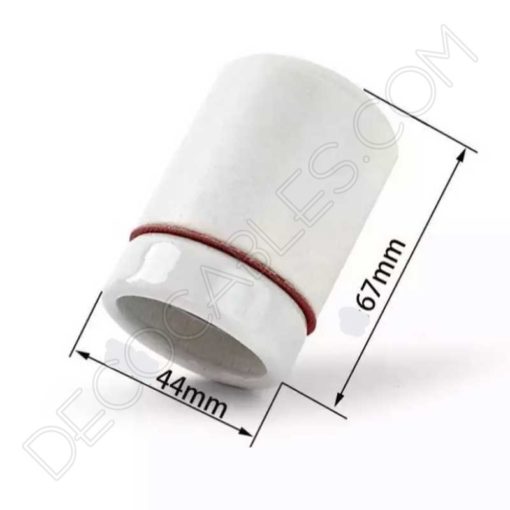 Portalámparas cerámico industrial sin pulir casquillo E27