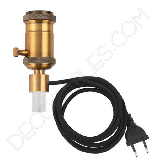 Portalámparas con regulador para botellas