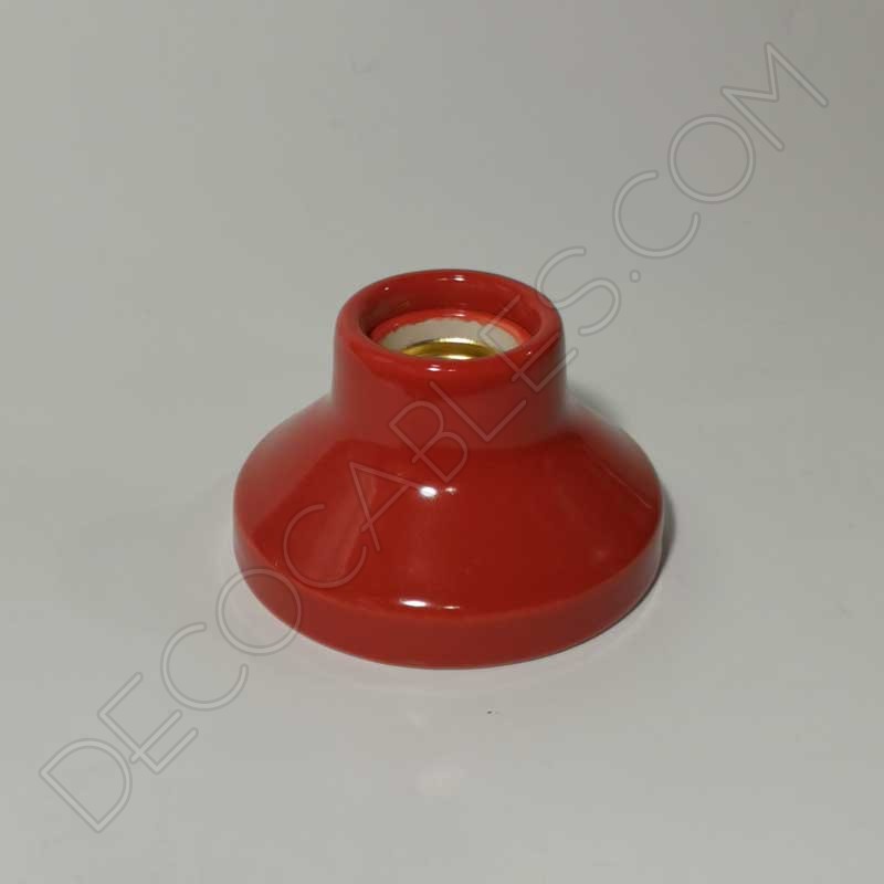 Portalámparas superficie cerámica modelo Elektra color rojo Portalámparas superficie cerámica modelo Elektra color rojo