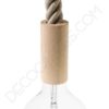 Portalámparas de madera cilindro especial cable soga 30mm