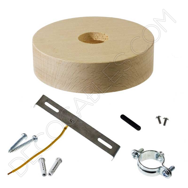 Soporte madera para cable de 30mm de grosor Soporte madera para cable de 30mm de grosor