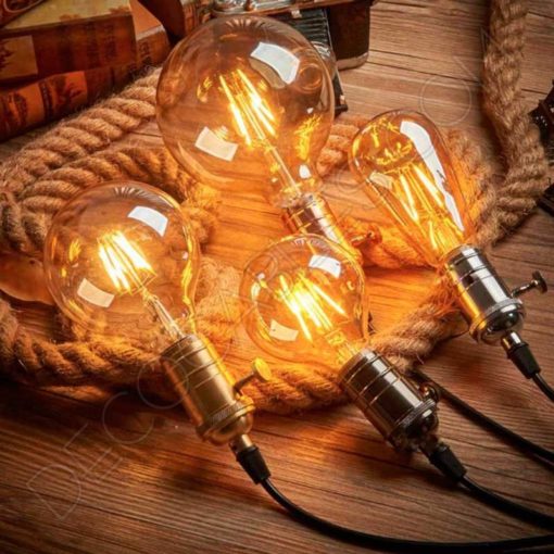 Bombilla filamento led 7W regulable cristal ámbar